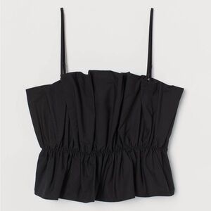 Pleated crop tank top